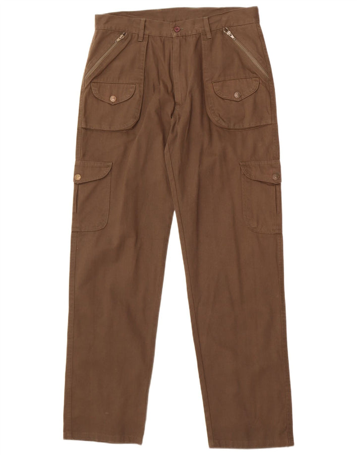 Pantaloni cargo drepți vintage pentru bărbați W34 L33 maro