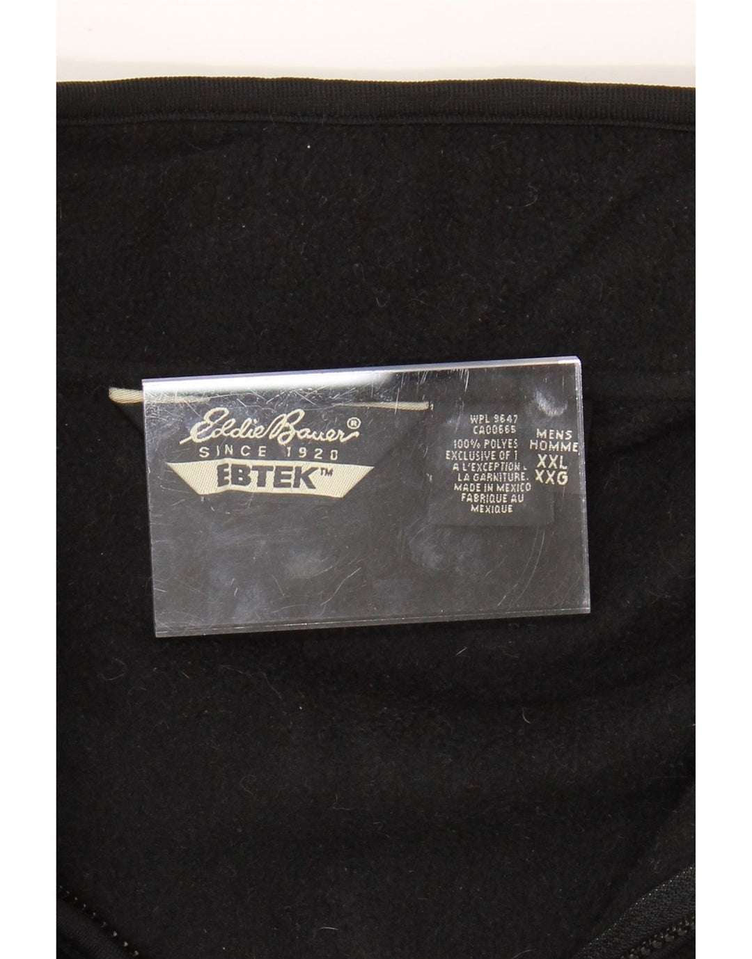 EDDIE BAUER Gilet lângă pentru bărbați UK 44 2XL Poliester negru