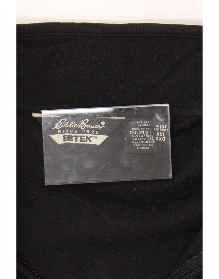 EDDIE BAUER Gilet lângă pentru bărbați UK 44 2XL Poliester negru