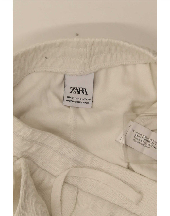 Pantaloni scurți sport pentru bărbați Zara mici, alb, bumbac