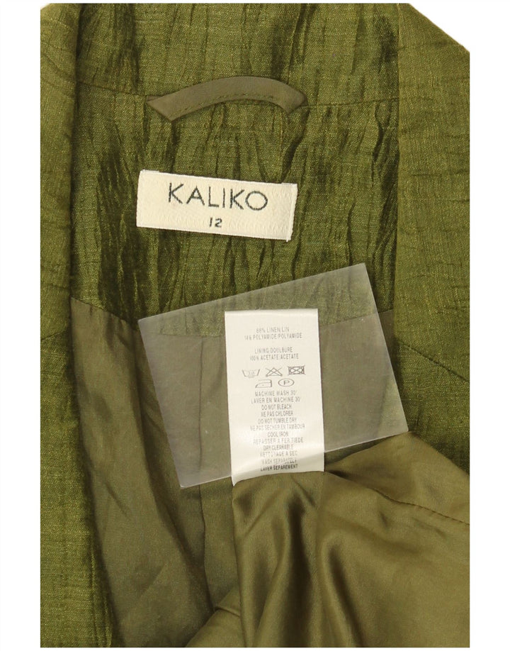 Jachetă Kaliko pentru femei cu mâneci 3/4, UK 12, in kaki mediu