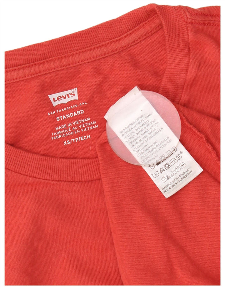 Tricou standard pentru bărbați Levi's Top XS Bumbac roșu