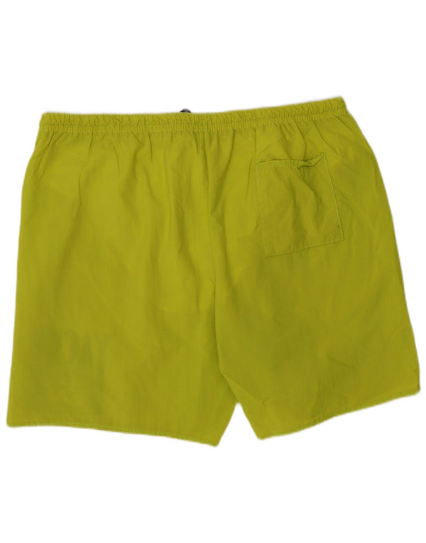 Pantaloni scurți de înot vintage pentru bărbați, 2XL, verde, poliamidă