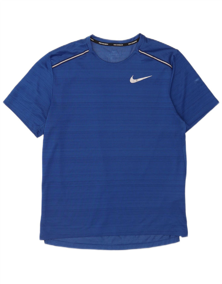 Tricou Nike Dri Fit pentru bărbați Top Medium Blue Striped Poliester