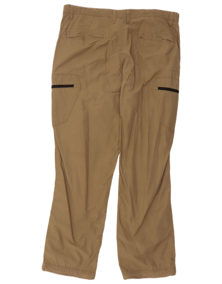 Pantaloni cargo pentru bărbați Marks & Spencer, cu ajustare normală, L36 L31, bumbac bej
