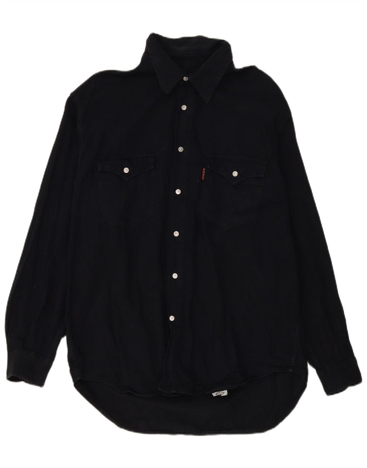 Cămașă din blugi pentru bărbați Carrera Mărimea 43/44 XL Negru