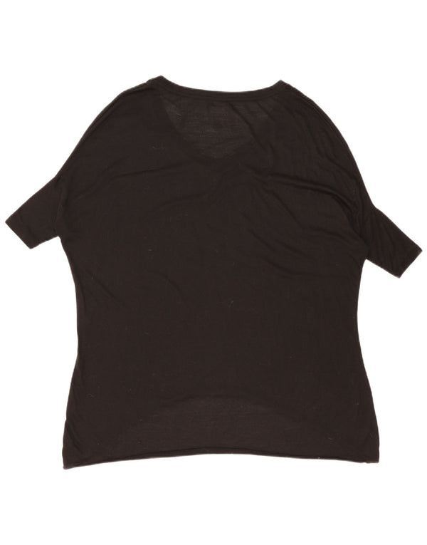 Top cu tunică supradimensionată pentru femei Zara UK 10 Small Black
