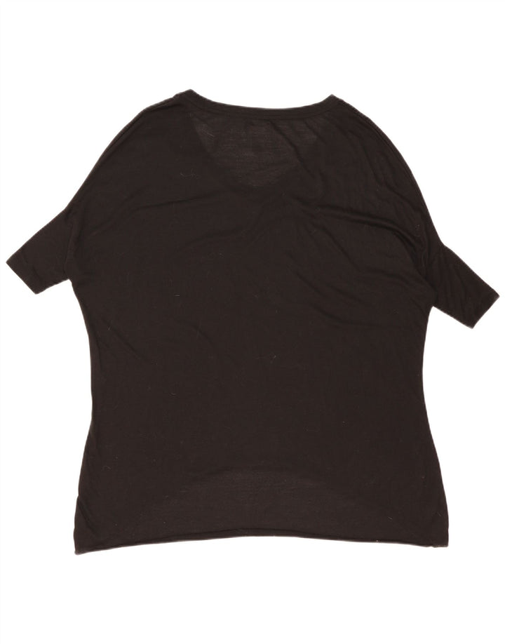 Top cu tunică supradimensionată pentru femei Zara UK 10 Small Black