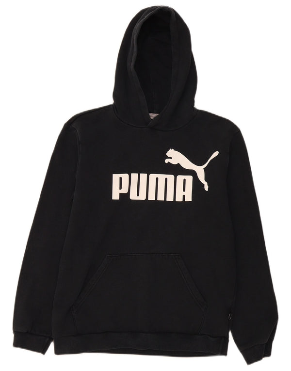 Pulover Puma pentru băieți, cu grafică, 15-16 ani, bumbac negru