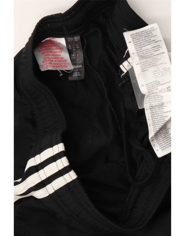 Pantaloni de trening Adidas baieti 15-16 ani poliester negru