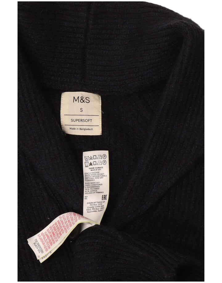 Pulover cardigan pentru bărbați Marks & Spencer, poliamidă, bleumarin, mic
