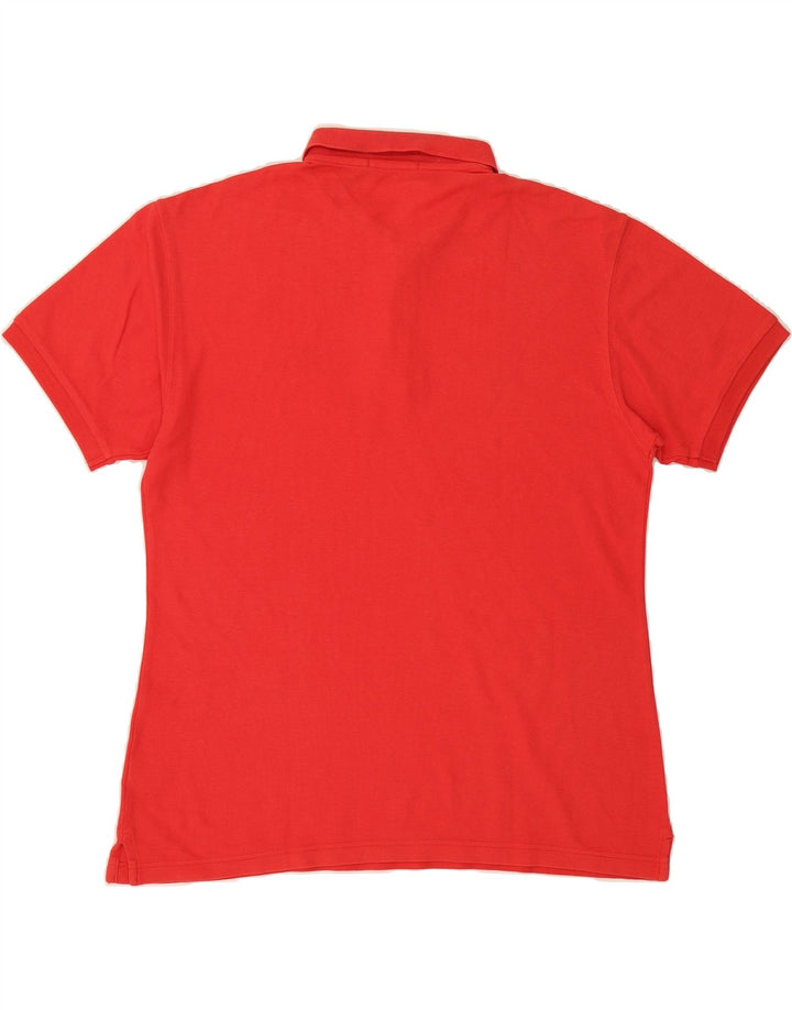 FILA Mens Polo Shirt Medium Red Cotton Vintage Fila and Second-Hand Fila from Messina Hembry 