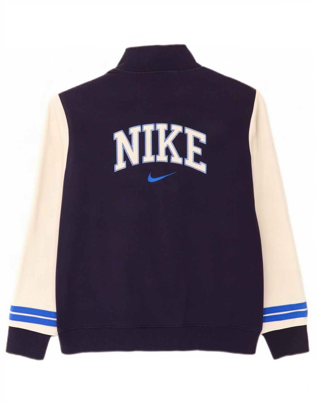 Jachetă de top pentru trening grafic Nike pentru bărbați, mare, albastru bleumarin, bumbac color bloc