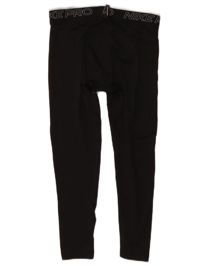 Pantaloni Nike Dri Fit Graphic Capri pentru bărbați, poliester mediu negru