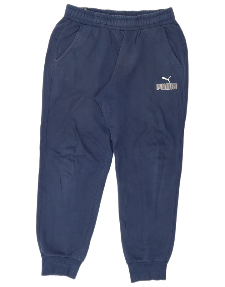 Pantaloni de trening Puma Grafic pentru bărbați Pantaloni de jogging Medium Bleumarin