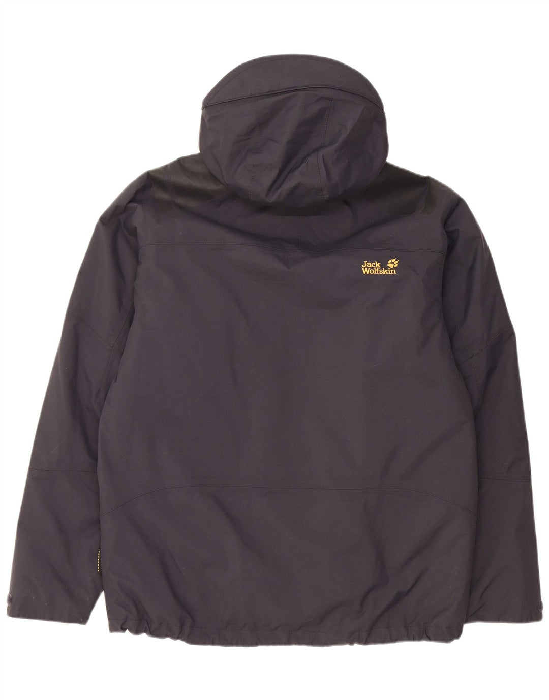 JACK WOLFSKIN Jachetă pentru bărbați cu glugă Sherpa Windbreaker UK 40/42 Mare Negru