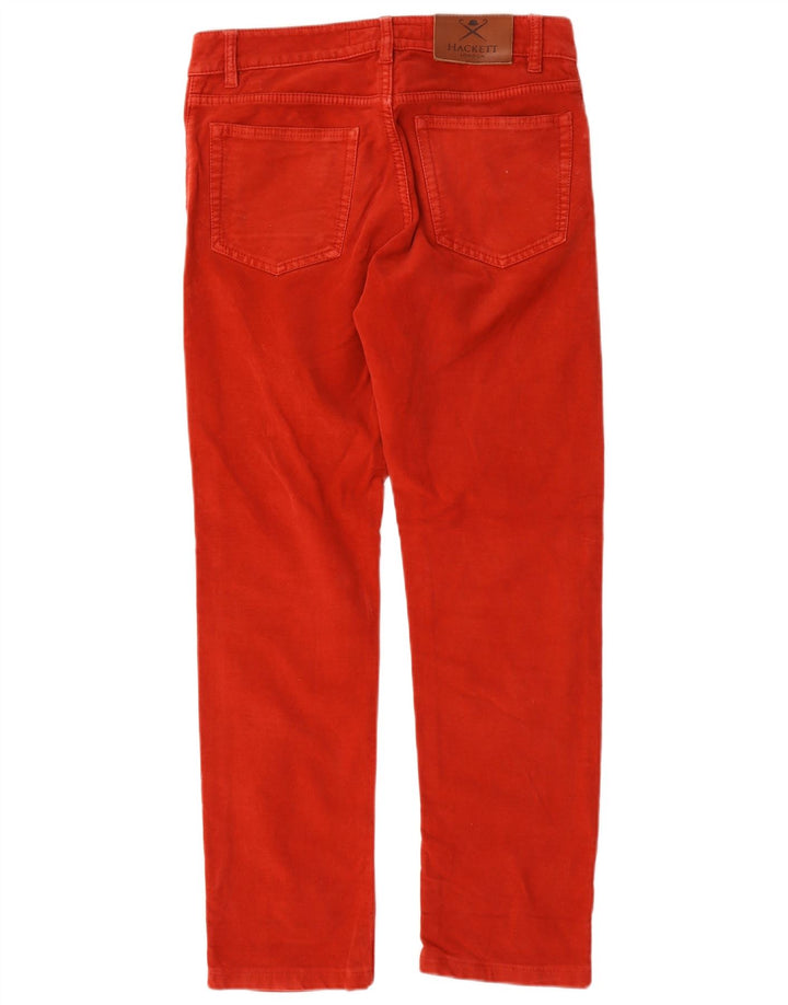Pantaloni casual drepti pentru bărbați Hackett W30 L29 bumbac roșu