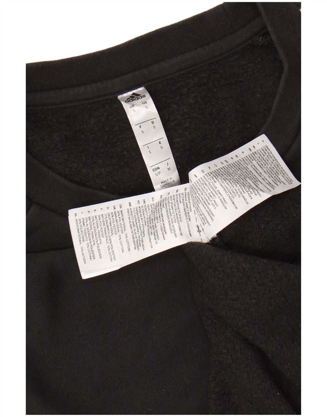Pulover ADIDAS pentru bărbați, bumbac mic, negru