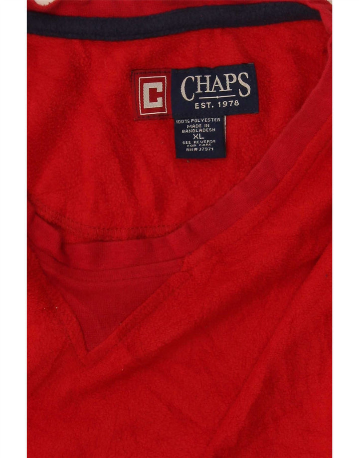 Chaps pentru bărbați fleece top cu mânecă lungă XL poliester roșu