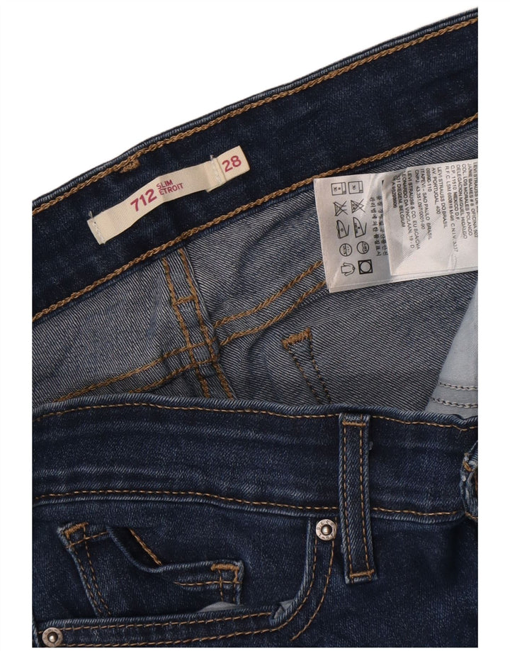 Blugi Levi's 712 Slim pentru femei W28 L31 Bumbac albastru