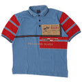 Cămașă polo cu grafică pentru bărbați Paul & Shark, bumbac color bloc, albastru mediu