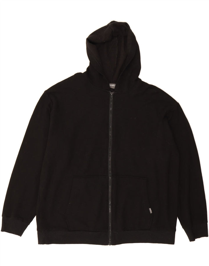 EDDIE BAUER Mens Zip Hoodie Sweater XL Black Viscose Vintage Eddie Bauer and Second-Hand Eddie Bauer from Messina Hembry 