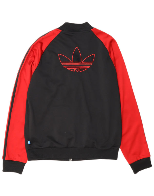 Jachetă de trening Adidas pentru femei UK 14, mare, negru, poliester color bloc