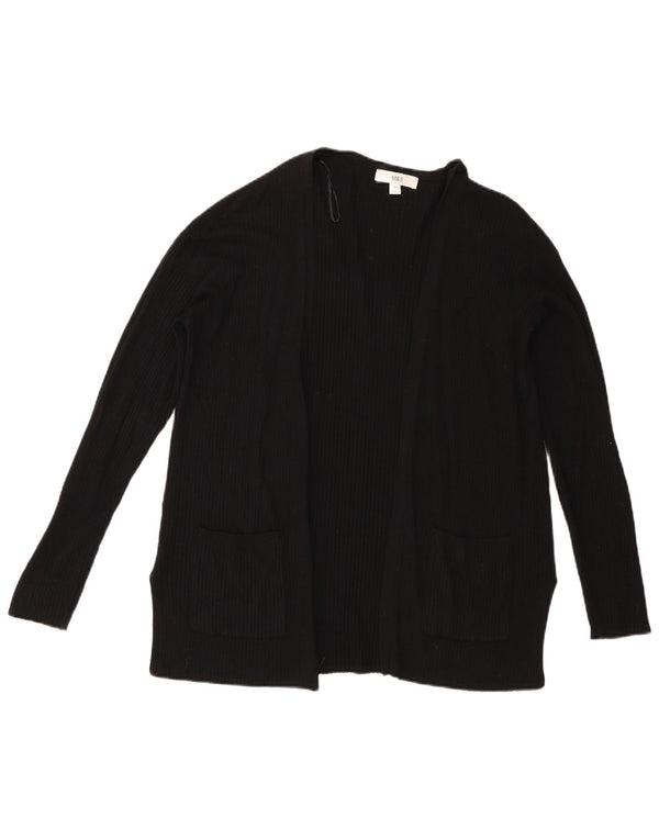 Pulover cardigan deschis pentru femei Marks & Spencer UK 14 Medium Black Viscose