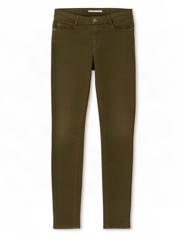 Blugi skinny Trafaluc pentru femei Zara EU 40 Medium W30 L32 Kaki Bumbac
