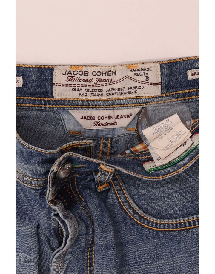 Pantaloni scurți din denim obișnuiți pentru bărbați Jack & Jones W32, bumbac albastru mediu
