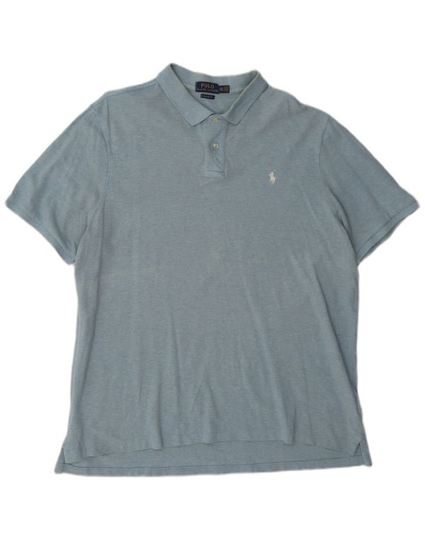Cămașă Polo Ralph Lauren pentru bărbați, cu tăiere clasică, 2XL, bumbac albastru