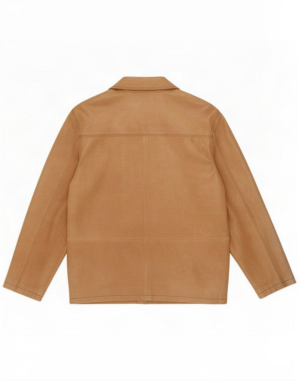 David Moore Jachetă de piele pentru bărbați UK 42 XL Brown Classic