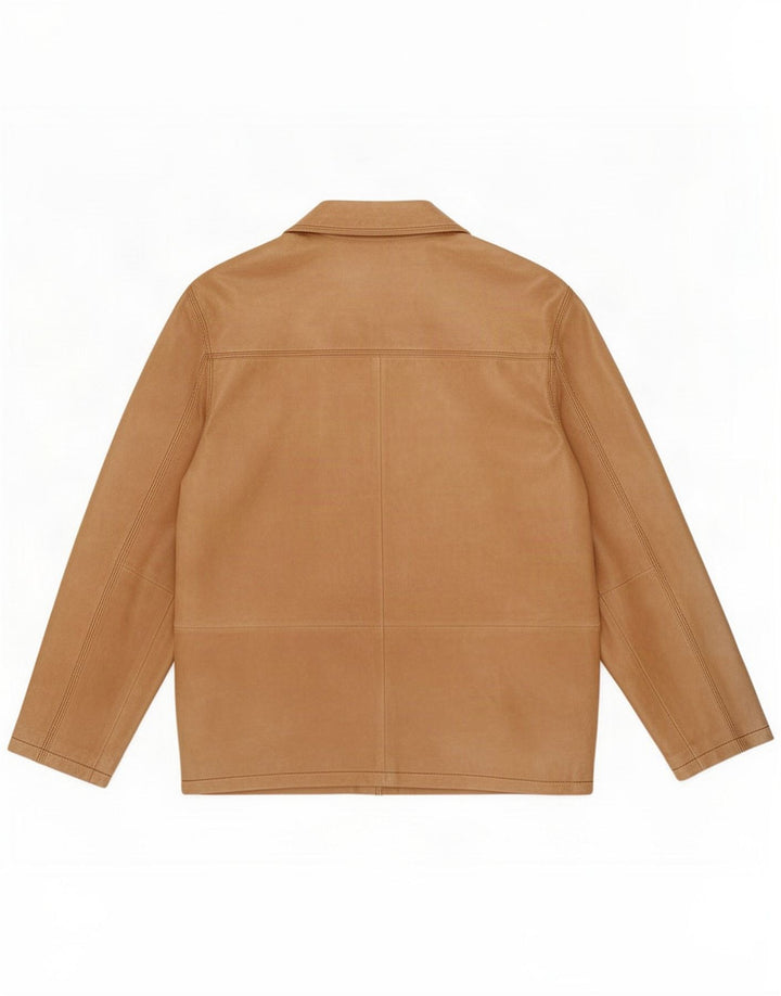 David Moore Jachetă de piele pentru bărbați UK 42 XL Brown Classic