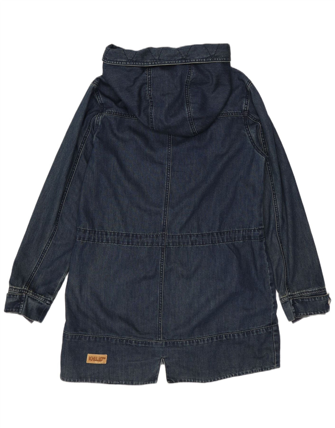 Palton cu glugă KHUJO pentru femei UK 14, mediu, bleumarin, bumbac