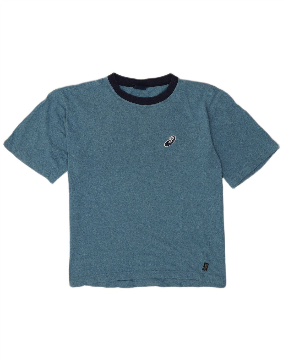 Tricou Asics pentru bărbați Top mediu albastru bumbac cu pete