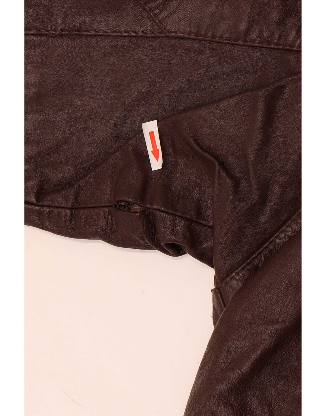 Jachetă de piele vintage pentru femei UK 14 mare maro