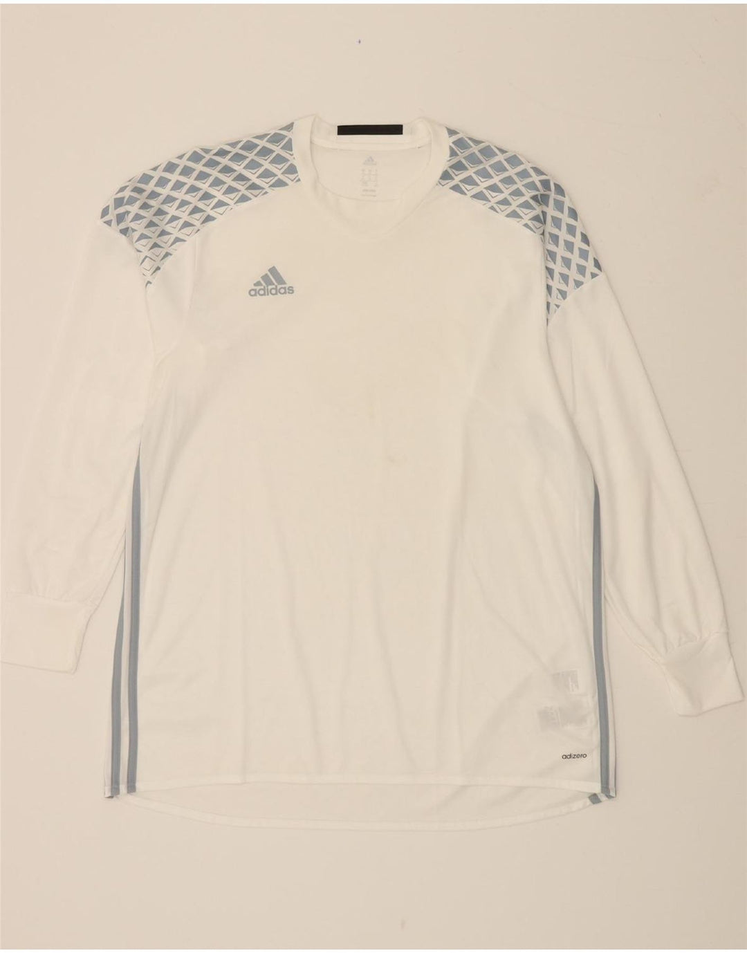 ADIDAS Adizero Graphic Top cu mânecă lungă XL, poliester alb