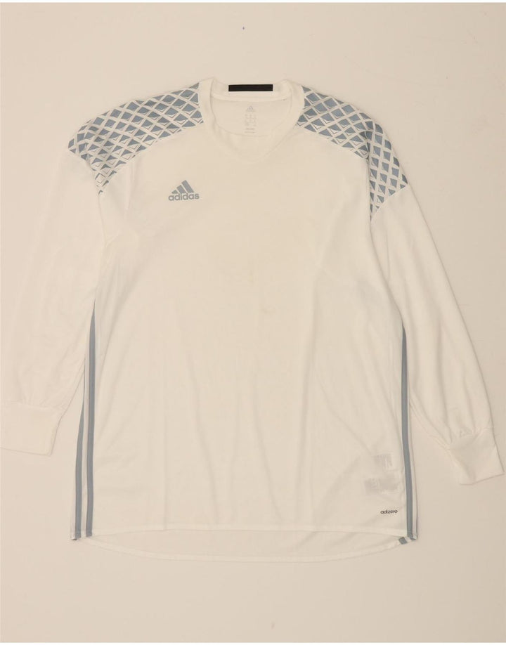 ADIDAS Adizero Graphic Top cu mânecă lungă XL, poliester alb