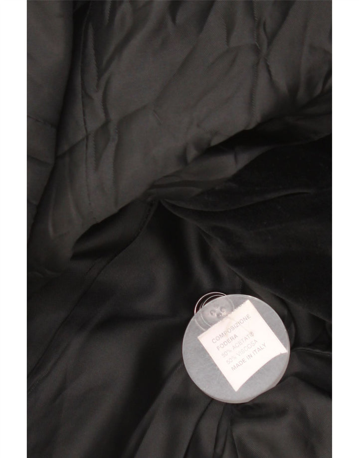 Jachetă pentru femei Tris Line din catifea cu 3 nasturi IT 44 Medium Black Acetat