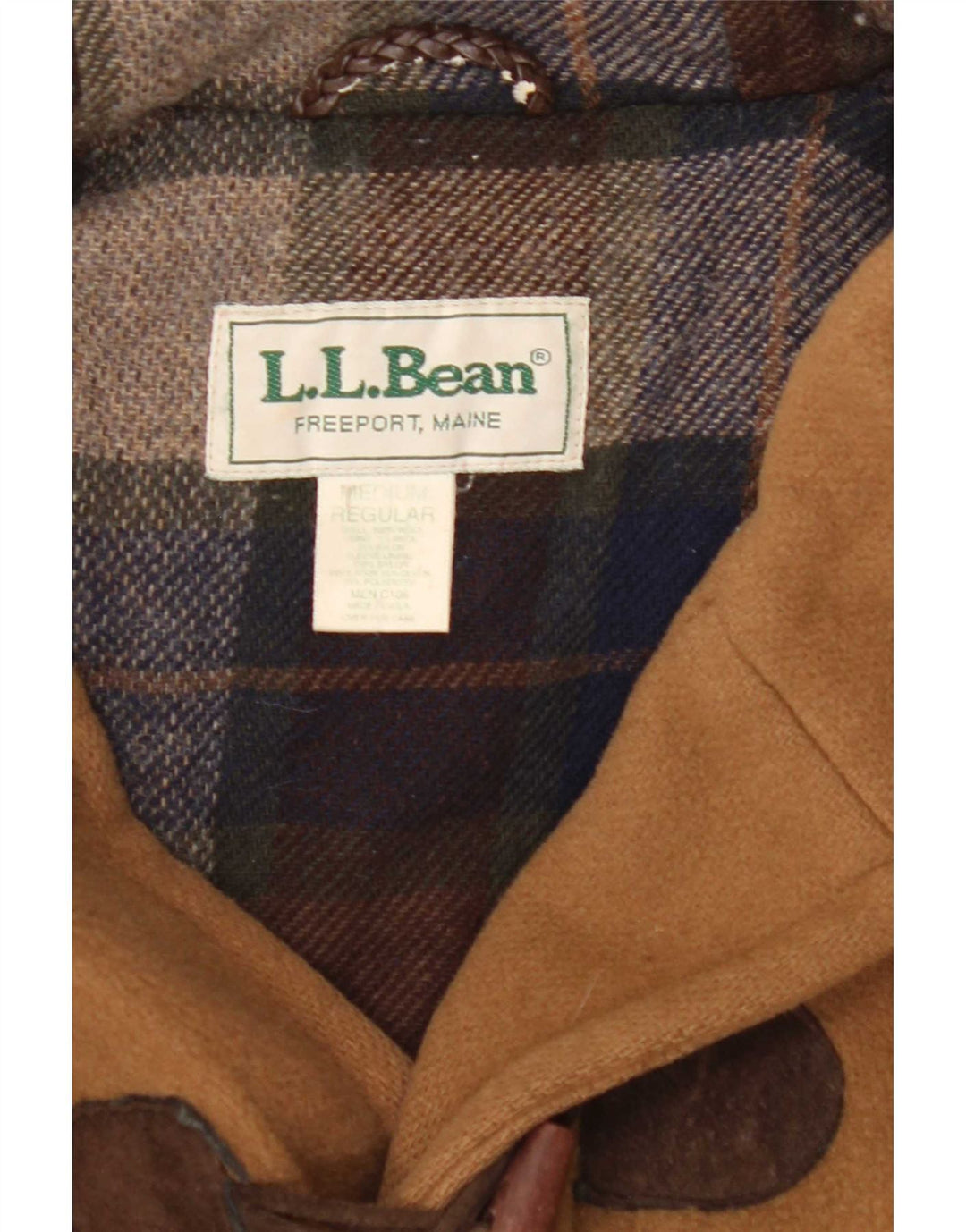 L.L.Bean Manson cu glugă pentru bărbați UK 38 Medium Beige Lână
