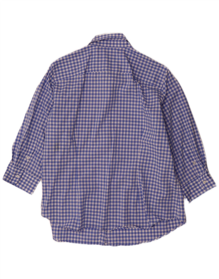 Cămașă Chaps pentru femei UK 18 XL Blue Gingham Bumbac