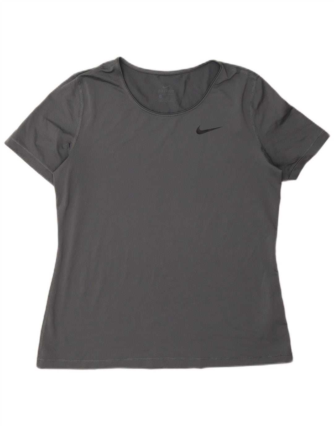 Tricou Nike Dri Fit pentru femei Top UK 16 Large Gri Poliester