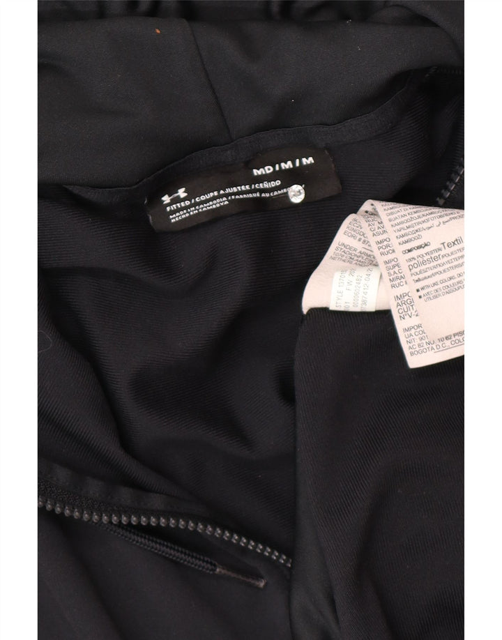 Pulover Under Armour pentru bărbați, cu fermoar, mediu, negru, color block