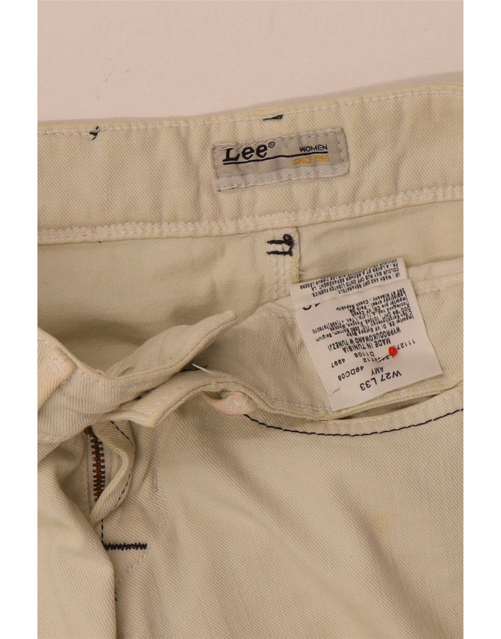 Blugi Lee pentru femei Amy Slim W27 L33 bumbac alb