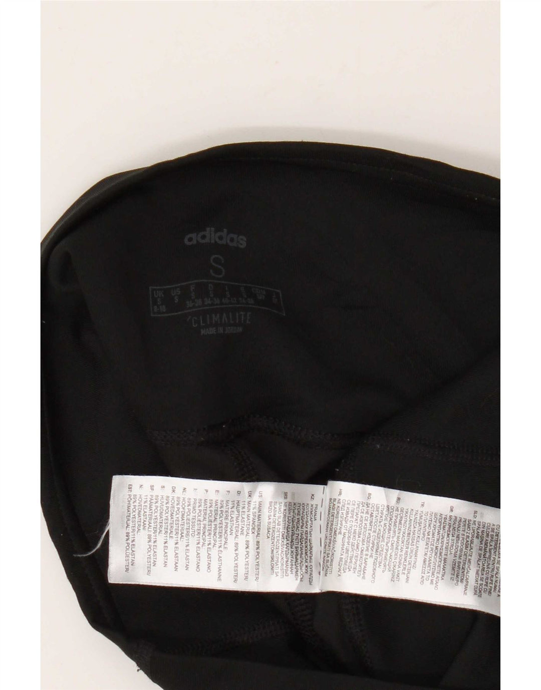 Leggings Climalite Adidas pentru femei UK 8/10 Poliester negru mic