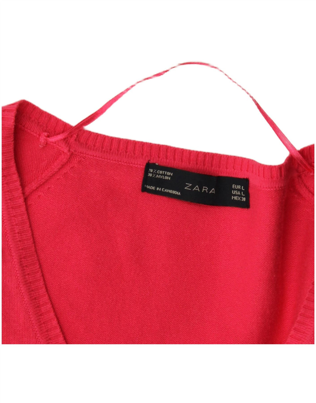 Pulover cardigan pentru femei Zara UK 14 mare, roz