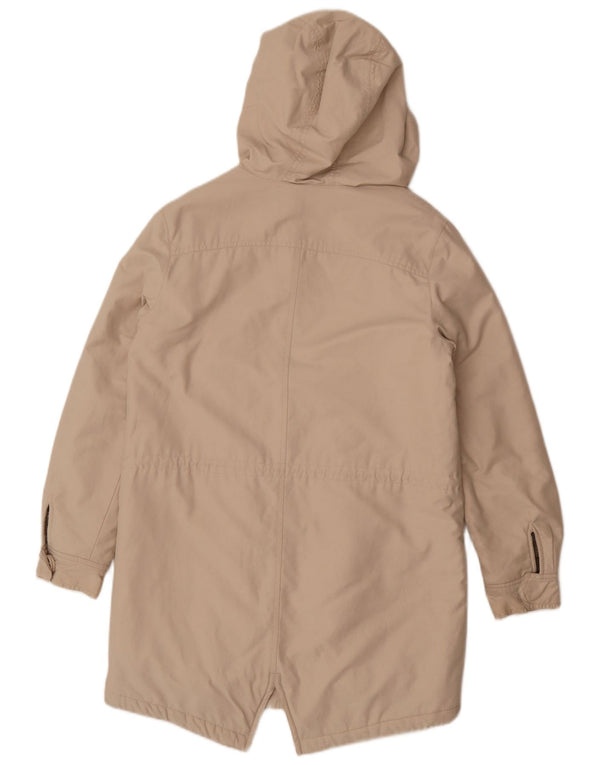 Jachetă parka supradimensionată Hobbs pentru femei UK 8 mic, bej, bumbac