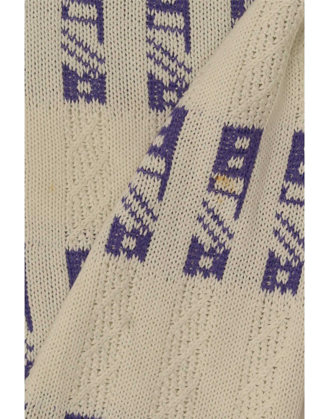 Pulover Eisbar pentru bărbați, cu gât roșu, XL, alb, geometric