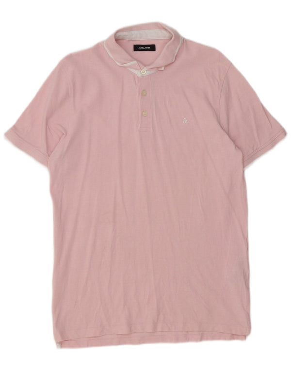Tricou polo Jack & Jones pentru bărbați XL, bumbac roz