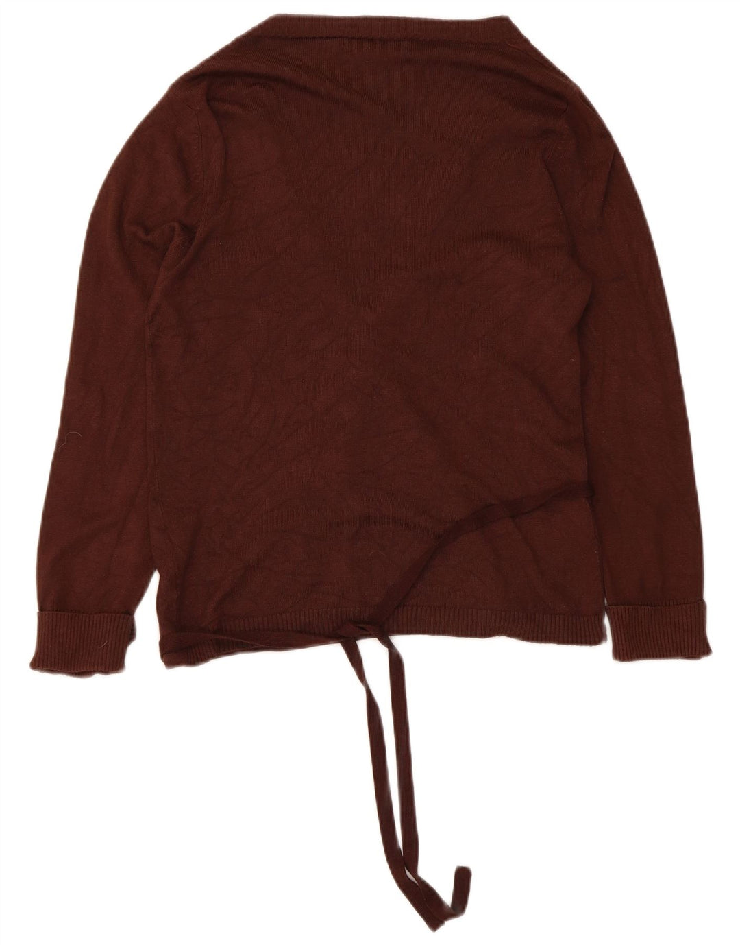 Pulover cardigan Wrap pentru femei Zara UK 12, maro mediu, raion